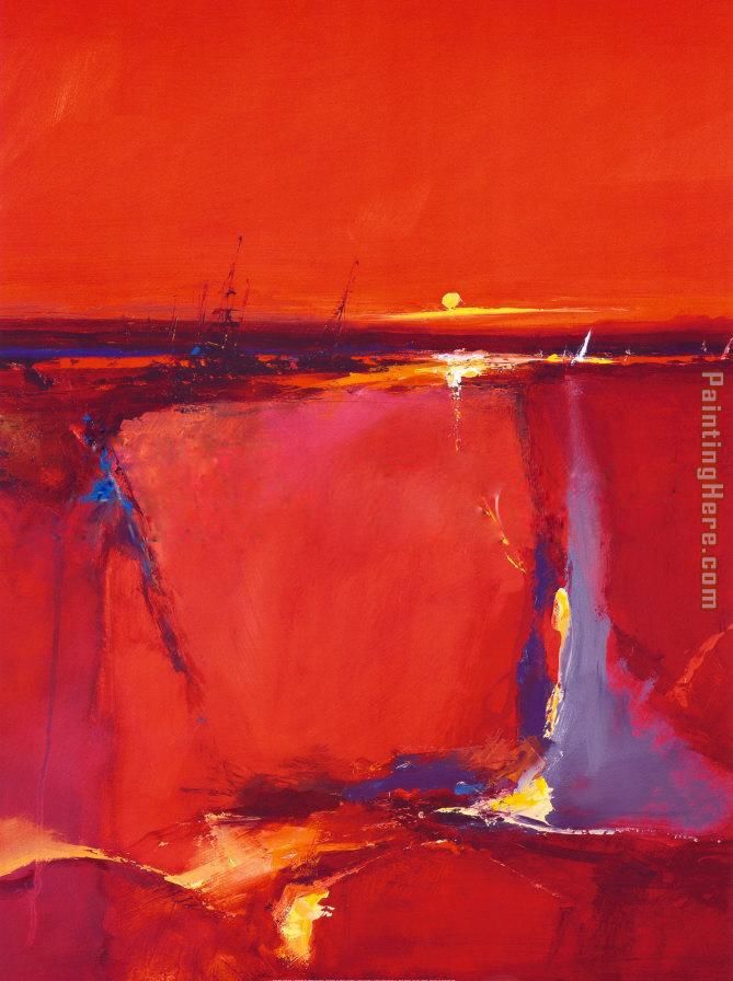 Red Horizon painting - Unknown Artist Red Horizon art painting